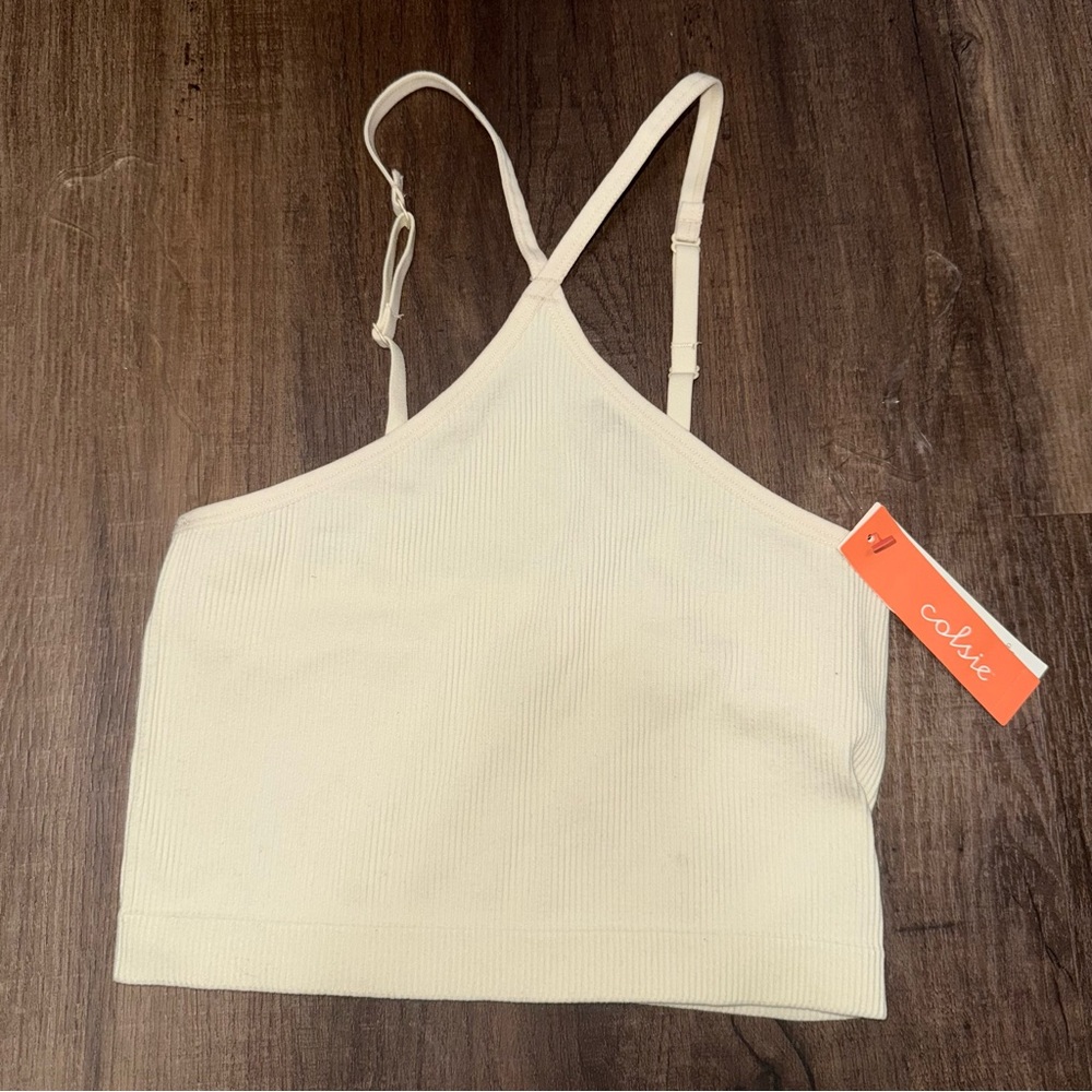 NWT Target Colsie Off-White Bralette/Sports Bra